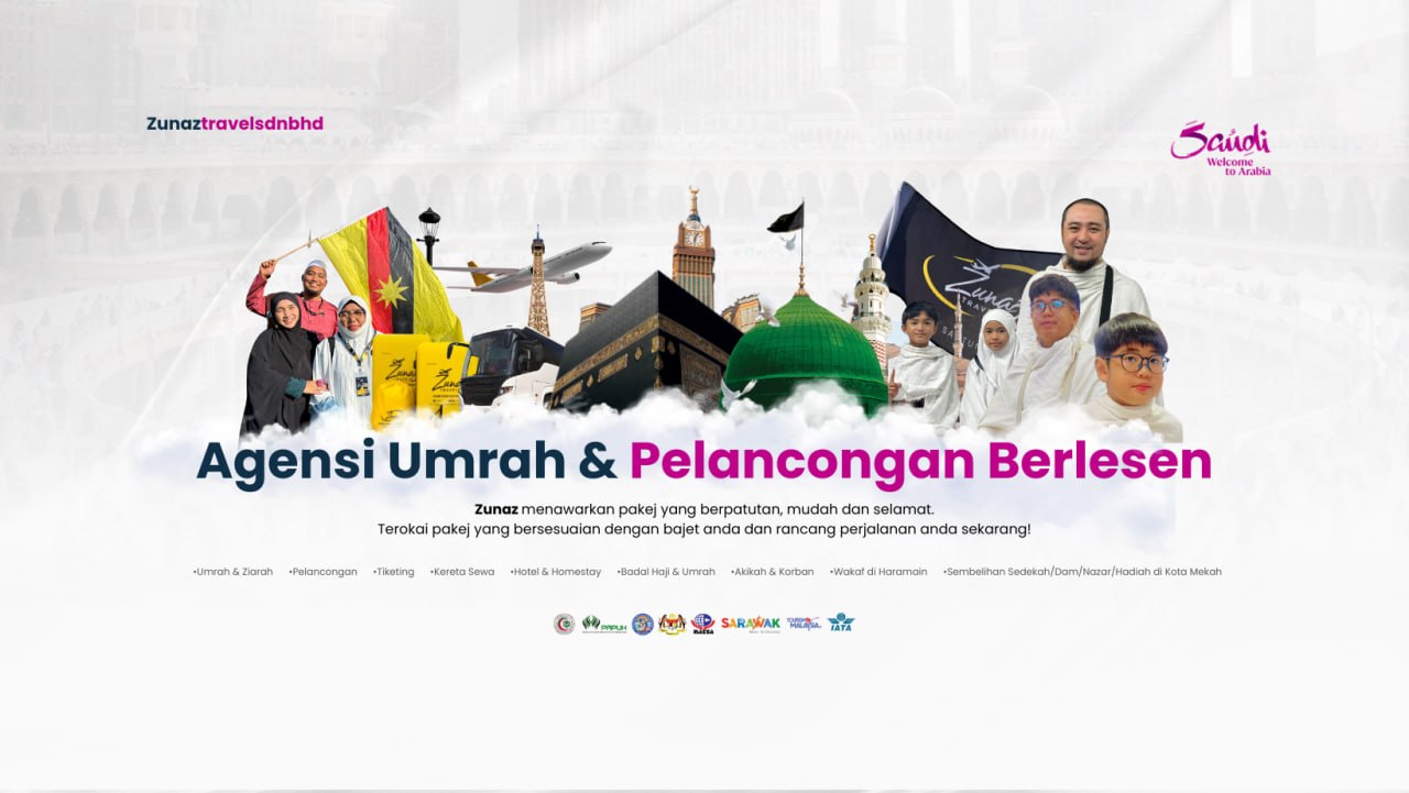 Pakej perjalanan Zunaz Travel
