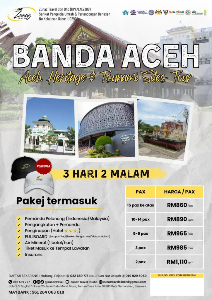 Banda Aceh Heritage & Tsunami Sites Tour 3H2M