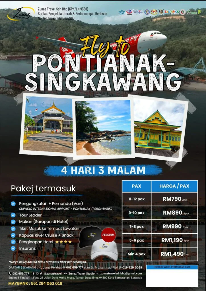 Fly To Pontianak Singkawang 4H3M