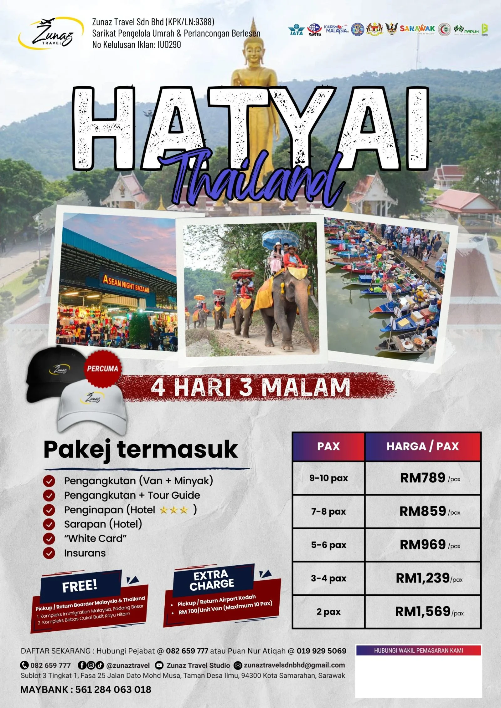Poster Hatyai Thailand 4H3M