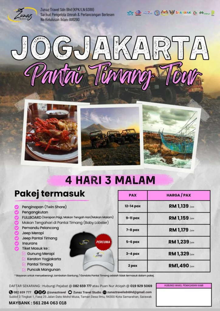 Jogjakarta Pantai Timang Tour 4H3M