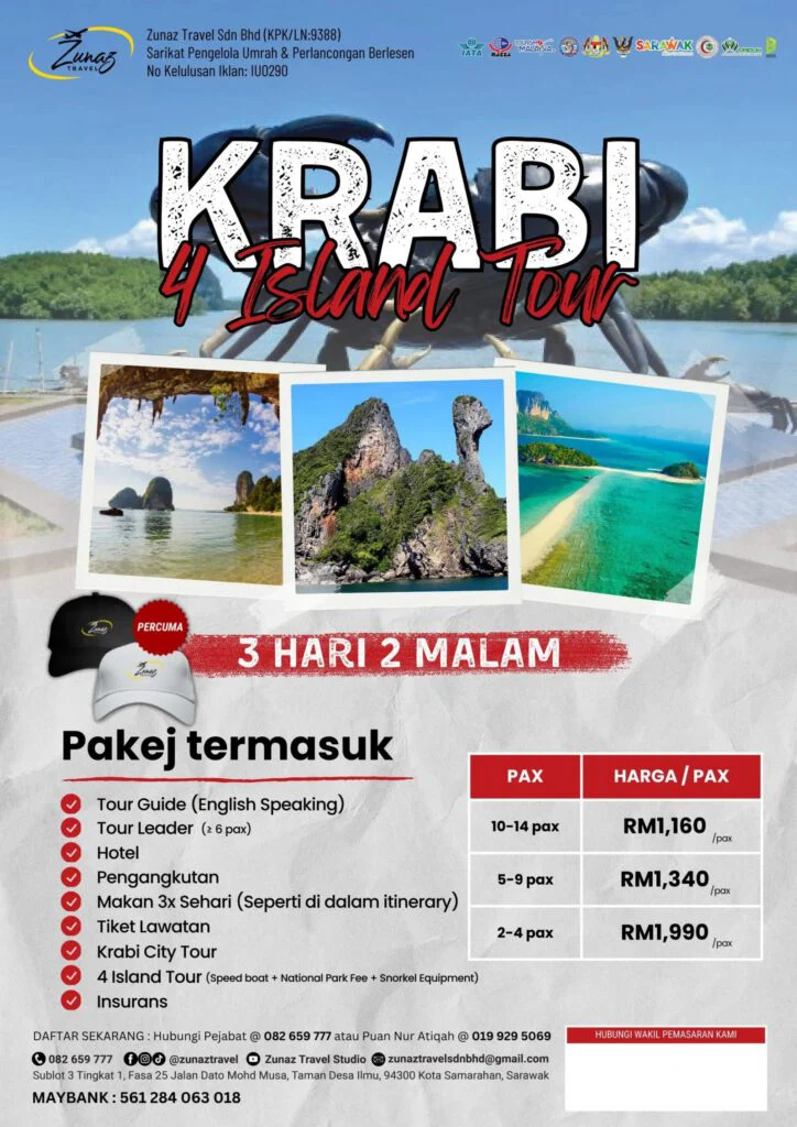 Krabi 4 Island Tour 3H2M