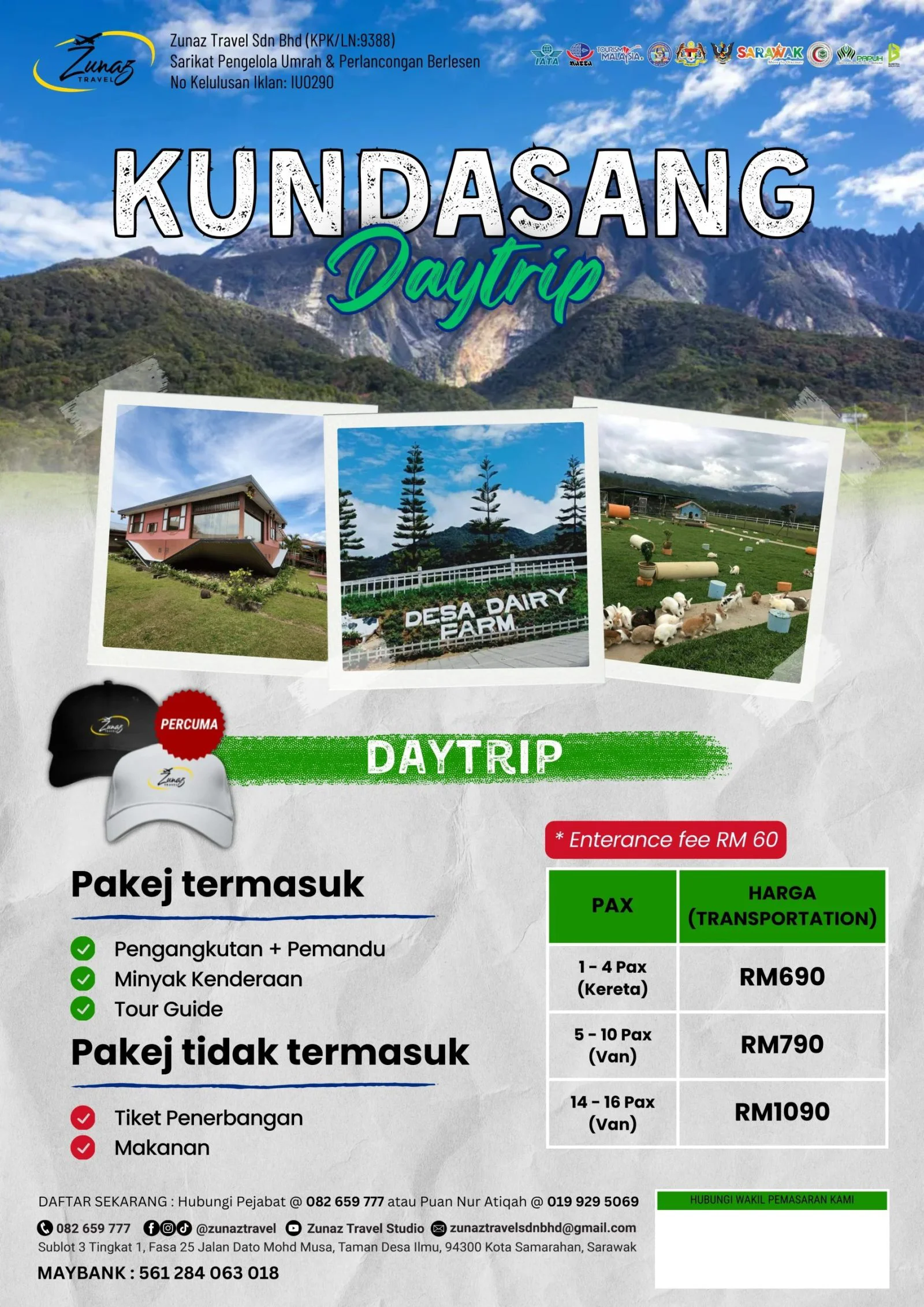 Pakej Kundasang Daytrip oleh Zunaz Travel
