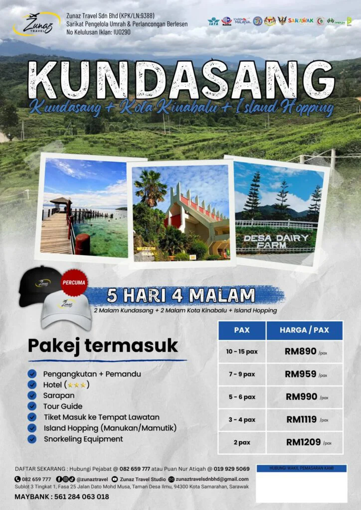 Kundasang + Kota Kinabalu + Island Hopping 5H4M