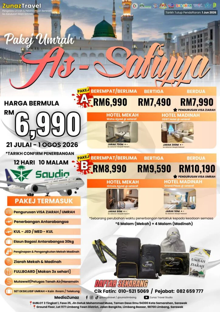 Pakej Umrah As-Safiyya 2026