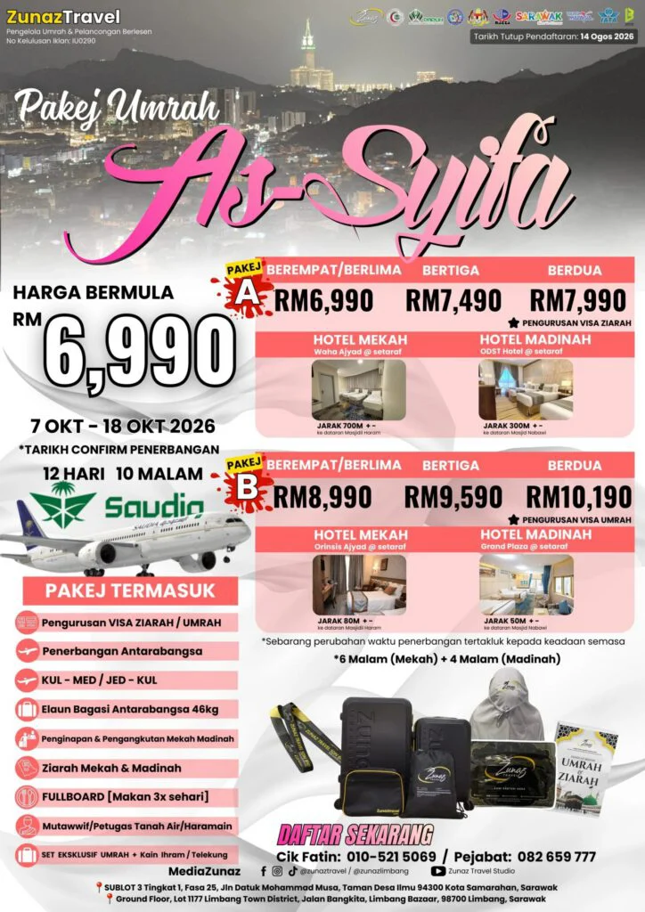 Pakej Umrah As-Syifa 2026