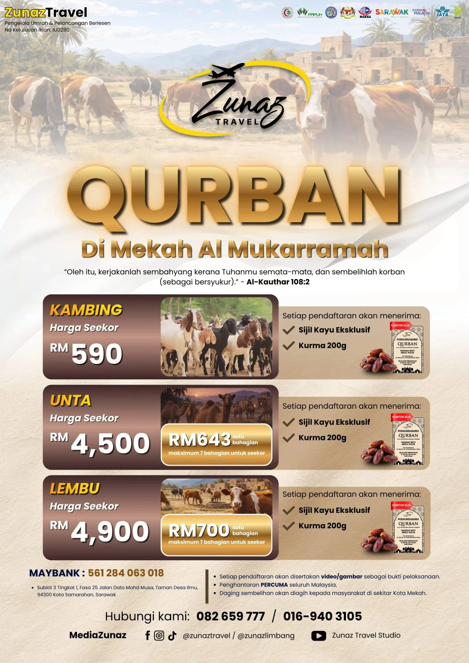 Poster Qurban Di Mekah Al Mukarramah 2026
