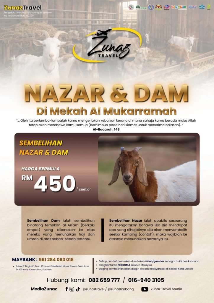 Sembelihan Nazar & Dam 2026