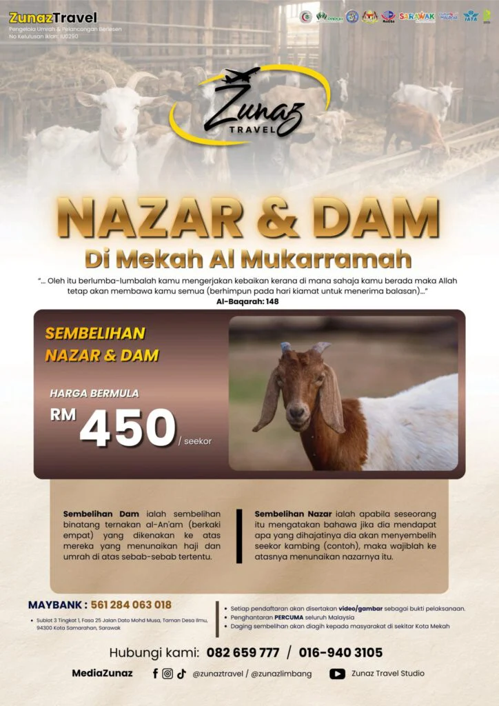 Sembelihan Nazar & Dam 2026